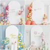 Polyester Wedding Arch Cover High Elasticity Solid Color Arch Stand Covers Round Background Arch Backdrop Cover