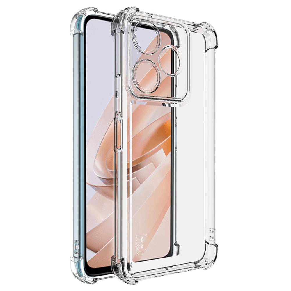 

IMAK UX-4 Series TPU Case for Xiaomi Redmi Note 13R 5G/13 4G/Poco M6 4G Straight Frame Clear Phone Cover A