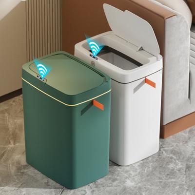 15/18L Intelligenter Sensor-Mülleimer Badezimmer Luxus Müllbehälter Wasserdicht Schmaler Abfalleimer USB-Aufladung Mülleimer Küche Smart