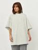 2025 Spring And Summer Cotton T-shirt Solid Colour Short-sleeved Female Loose Large Version Youthful Woman Clothes