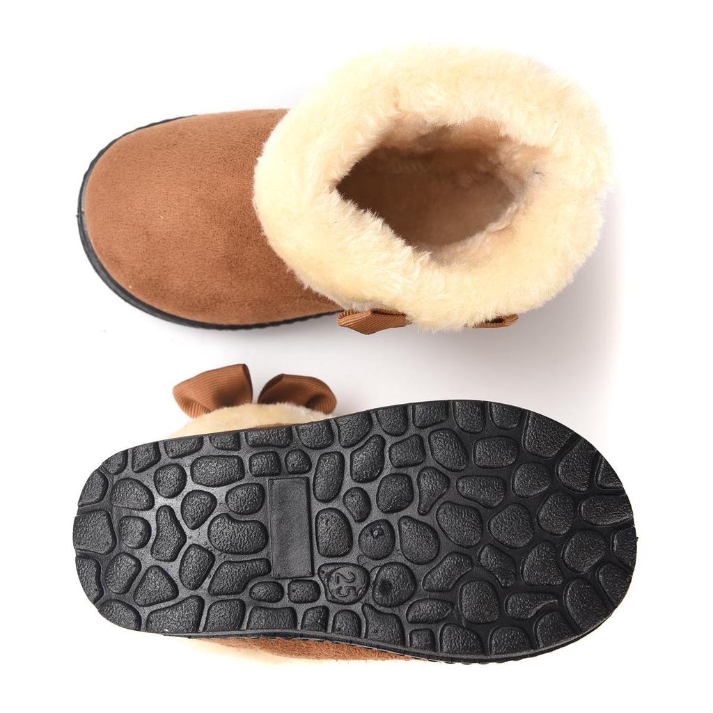 Cross-Border Winter Fleece-Lined Snow Boots for Toddlers and Kids - Thickened, Warm Children's Cotton Boots
