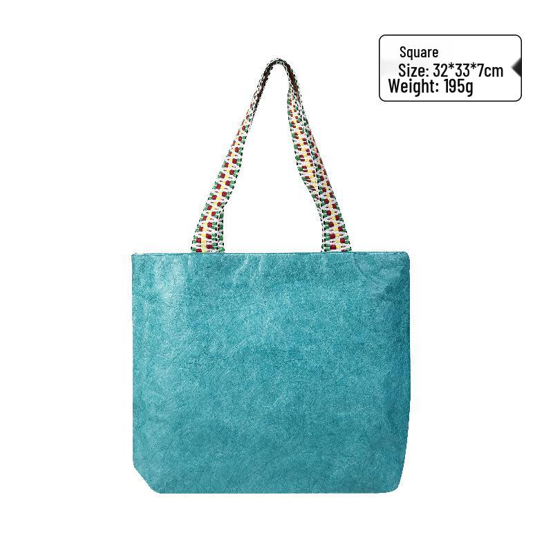 Wasserdichte Kraftpapier-Tragetasche von DuPont - Kreatives Geschenk & Retro-Umhängetasche mit Logo-Aufdruck