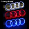 For Audi S5 Static Light Car Front Grille LED Emblem Decor for Audi A4 A5 Q5 RS5 A4L A3 8p Q3 A8 Decals Badge Sticker Exterior Accessories