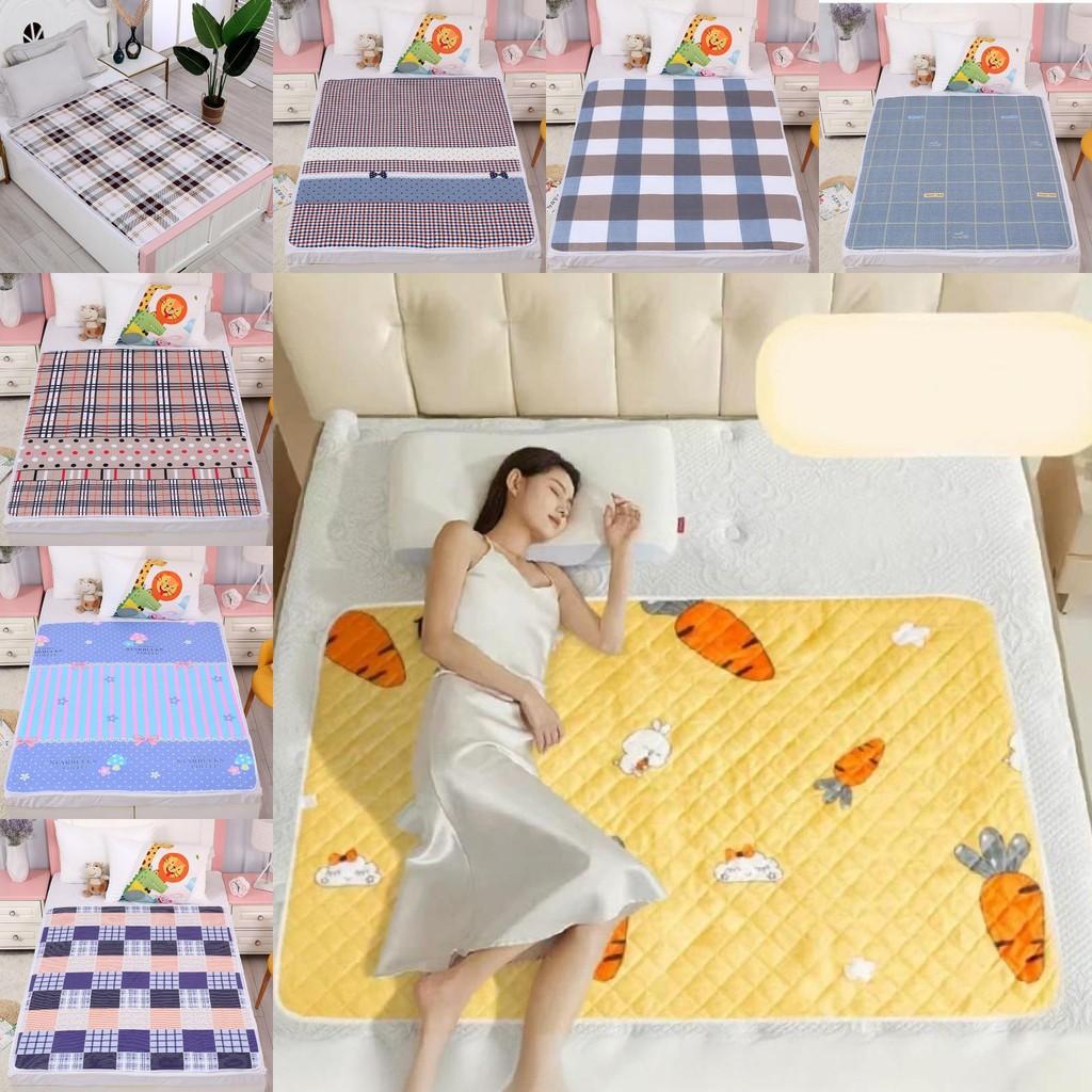 Gitter Kaninchen Karottenmuster Ältere Wasserdicht Wiederverwendbar Bettunterlage Mit Tpu-Material Für Inkontinenzpflege Große Größe