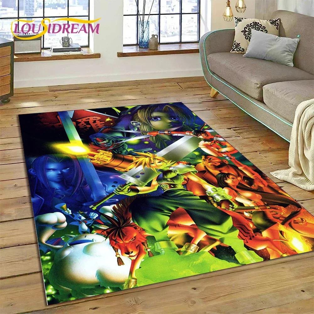 Final Fantasy Series Games Cartoon Carpet Rug for Bedroom Living Room Home Sofa Decoration,Children Game Large Decor Floor Mat