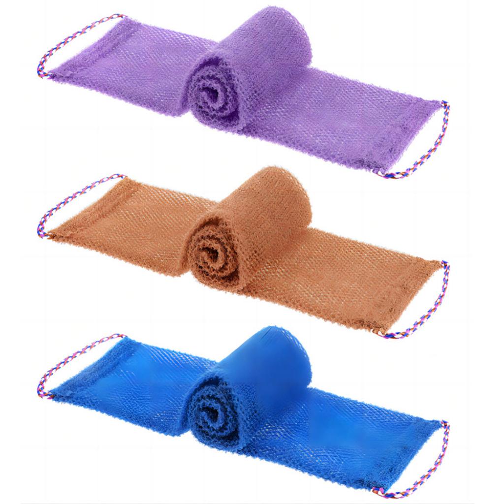 Back Scrubber For Shower Soft Comfort Bath Towel Exfoliating Washcloth Scrubber Quick Dry Africa Net Bath Cloth For Men Women