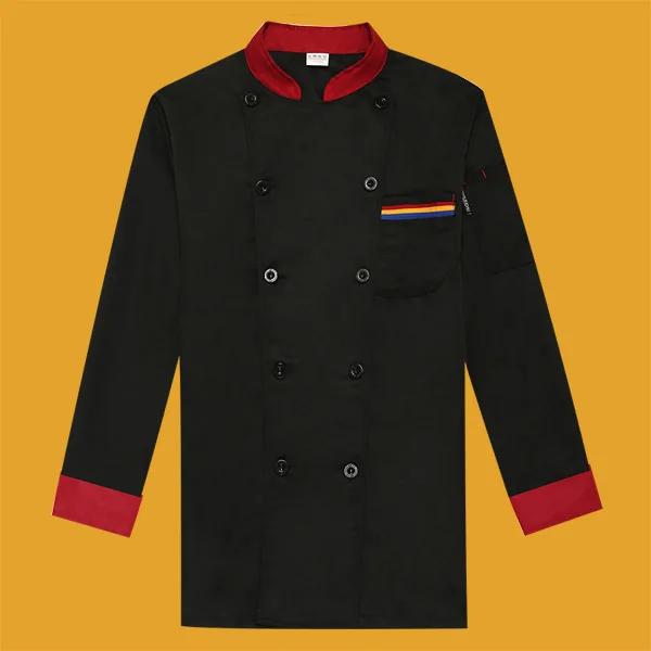 Men and Women Chef Uniforms Long-sleeved Kitchen Breathable Work Clothes 2024 New Summer Thin Cake Shop Chef Uniforms for