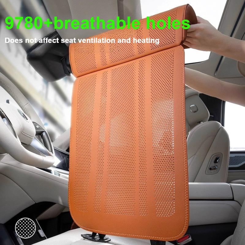 Car Seat Extended Footrest Driver and Passenger Leg Rest Universal Car Seat Cover Leather Breathable Non-slip Cars Seats Cover
