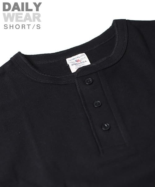 AVIREX DAILY RIB HENLYNECK TEE 6143504 Men's L Black