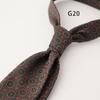 Gentleman British Style 8CM Mens Polka Dot Neck Tie Dark Green Brown Striped Silk Ties Luxury Soft Necktie Wedding Tuxedo Cravat