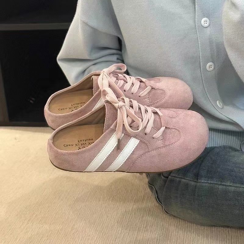 Half Slippers Women's Outer Wear 2025 New Thick-soled Women's Bag Head Half Slippers Spring and Autumn Lazy Shoes One Pedal Women's Shoes