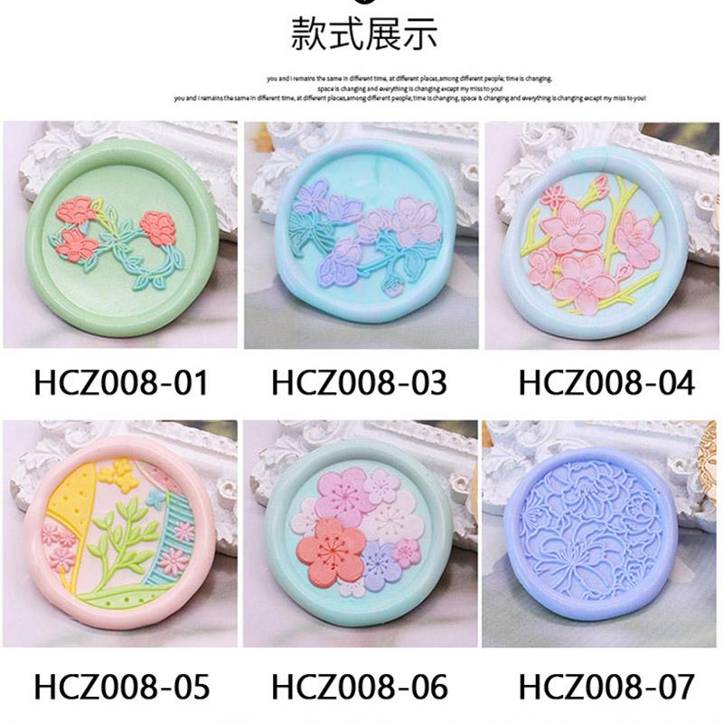 Flower Series Roses Brass Engraved Seal Head For DIY Sealling Wax Stamp Scrapbooking Envelope Invitation Gifts Crafts Decoration