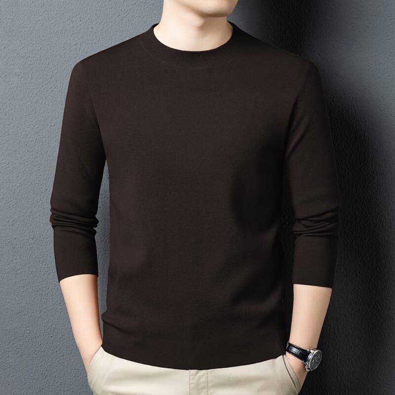 Yiliteng Men's Round Neck Pullover Sweater