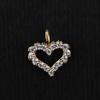 925 Sterling Silver Gold Plated White Cubic Zirconia Pendant Round Minimal Handmade Fine Jewelry Gift for Her