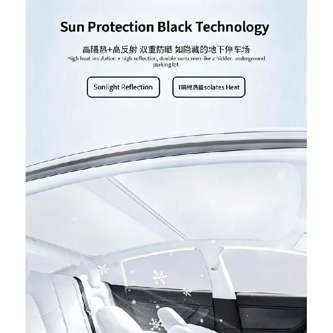 Car Sunroof Insulation Roof Visor For Volkswagen VW Tiguan 5N 2010~2017 16 Anti-UV Electrostatic Adsorption Sky Curtain Sunshade