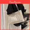 Elegant Zipper Closure Tote Bag For Women Roomy And Sophisticated In White
