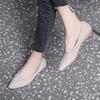 Comfortable Small Single Shoes New Flat-soled Single Shoes Women's Versatile Pointed Shoes Women's Black Soft-soled Non-slip Four-season Work Women