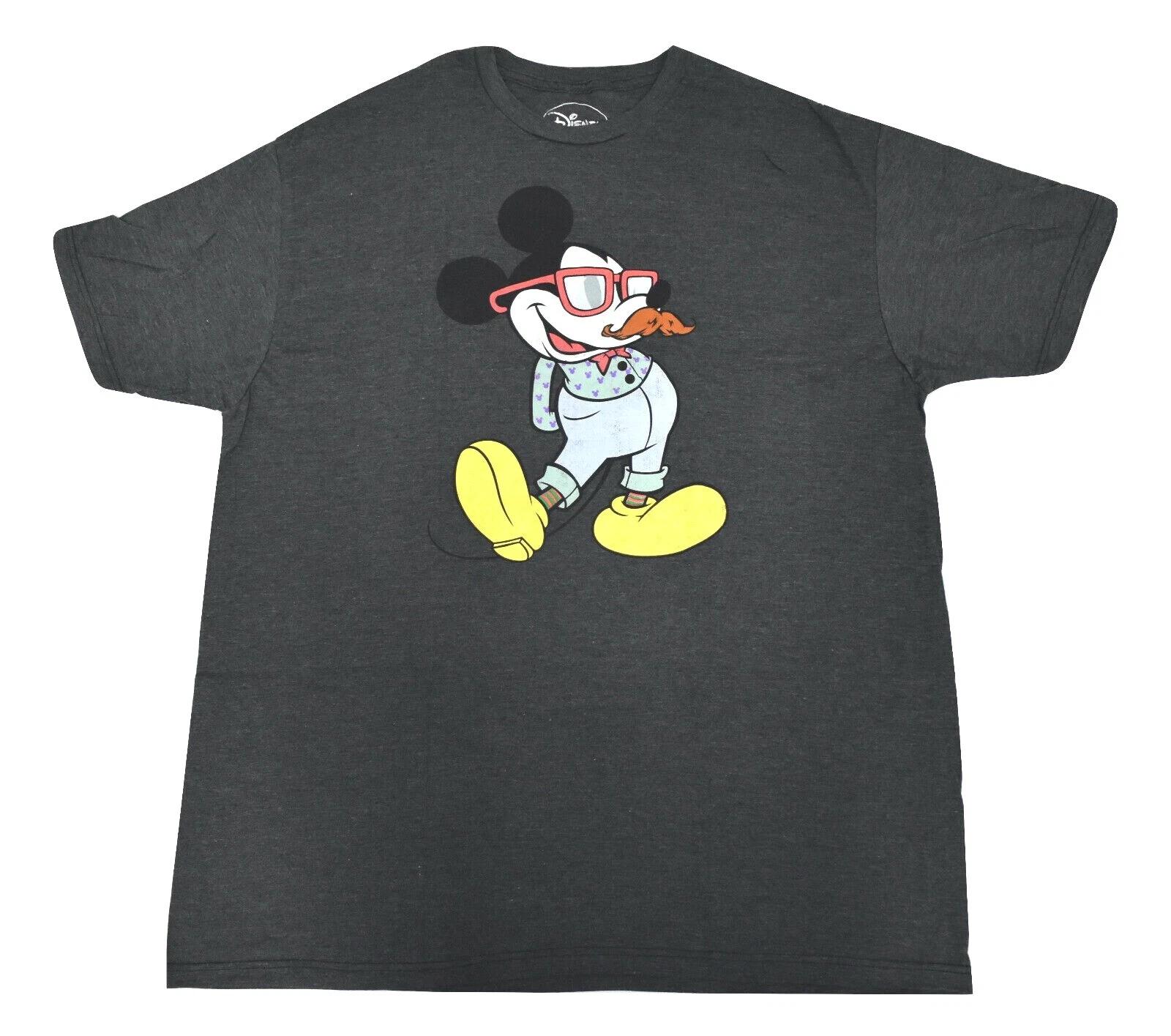 

Disney Mens Mickey Mouse In Mustache Disguise Funny Shirt New S, M, L, 2XL 2XL