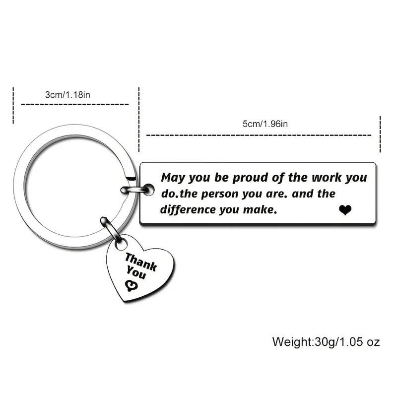 Moderner künstlerischer Edelstahl-Schlüsselanhänger Herzanhänger für Freunde und Familiengeschenke