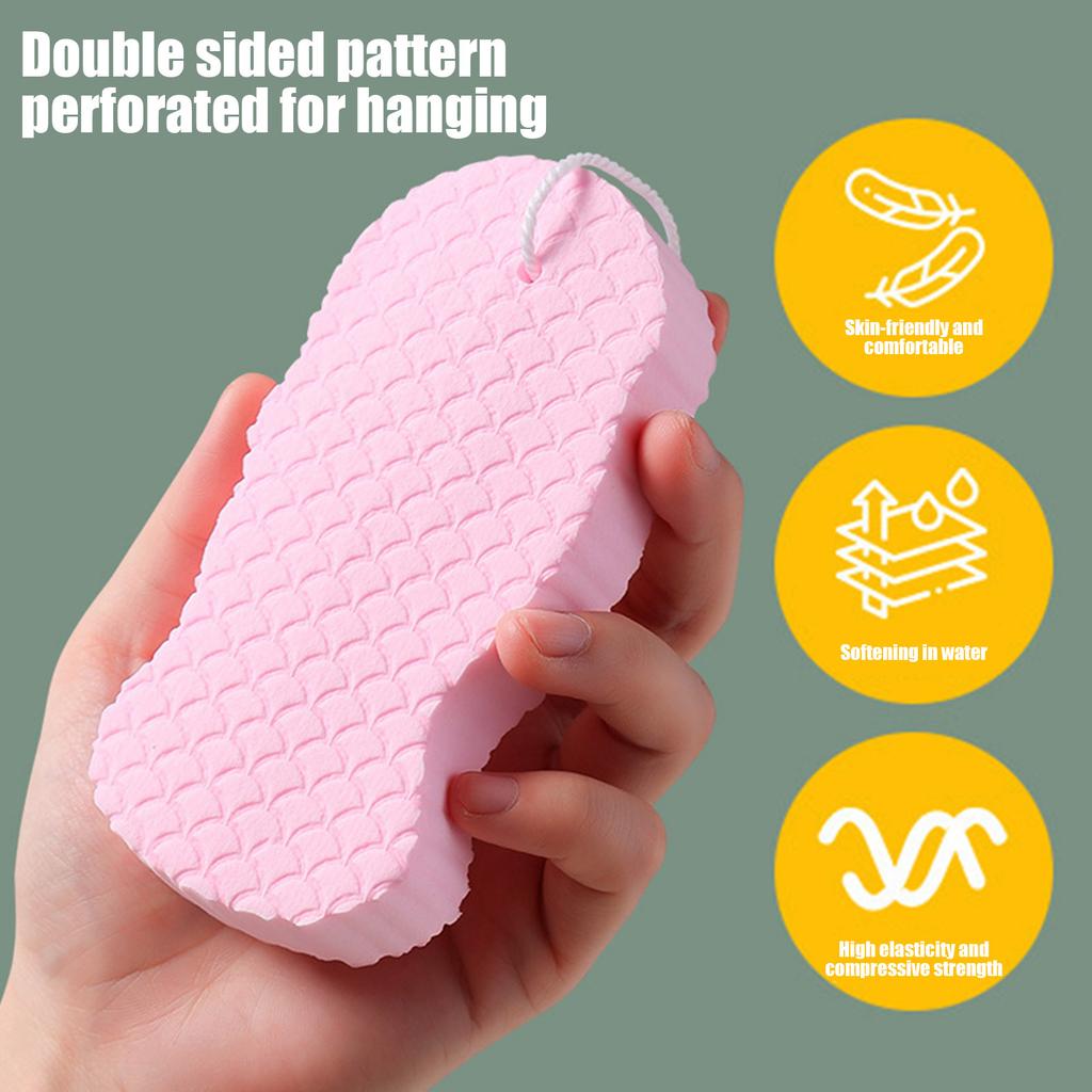 Soft Bath Sponge Brush Skin-friendly Reusable Exfoliating Dead Skin Sponge Adults Kids Cleaning Shower Brush Peeling Sponge Rub