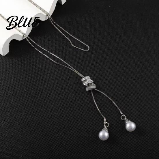 Extended Chain Necklace Adjustable Long Pendant with Extender Minimalist Alloy