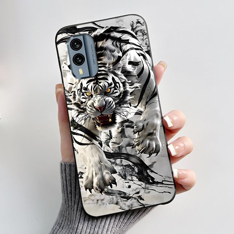 Bumper Rezistent la Șocuri Husa Moale Pentru Nokia X30 5G Drăguț Model Nou Design Carcasă Pentru Nokia XR21 Cu Culoare Jelly Negru Viral Husa