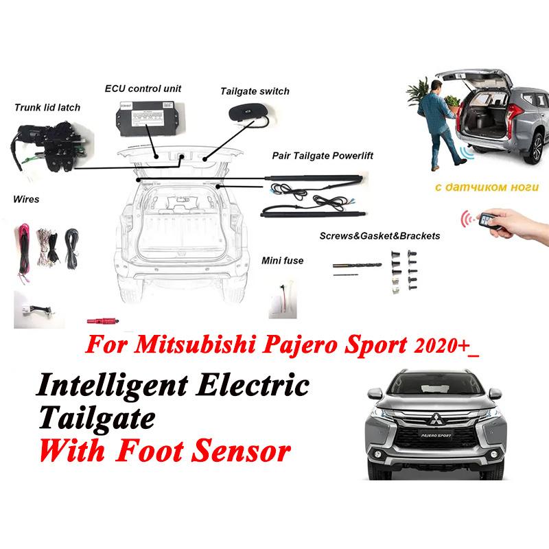 Car Intelligent Electric Tailgate Rear Trunk Support Rod Tail Door Switch Accessories Foot Sensor Compatible with Mitsubishi Pajero Sport 2020-2022