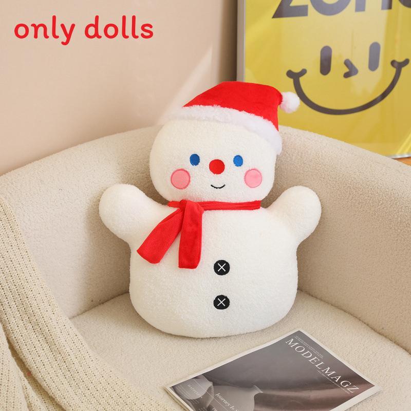Gingerbread Man Snowman Christmas Tree Plush Daoll Pillow For Holiday Decor And Gift