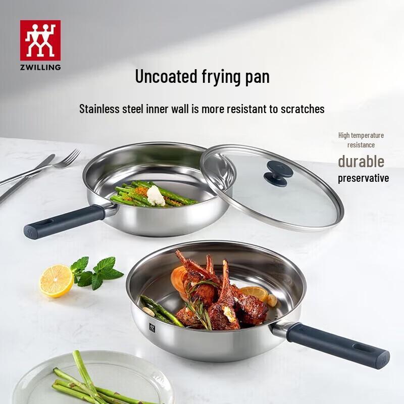 ZWILLING SILVER Series 26cm Stainless Steel Frying Pan