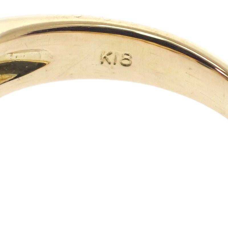no brand  #8(JP Size) ring blue K18 yellow gold Women