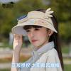 Kinderhüte Jungen und Mädchen Cartoon Sonnenschutz Leerer Topfhut UV-Schutz Große Krempe mit Ventilator Sonnenhut