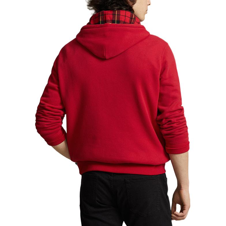 Polo Ralph Lauren SS24 Letter Bear Print Casual Hoodie Men hoodies Red MNPOKNI16823377-600