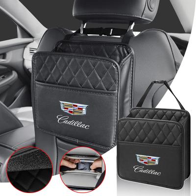 Car Seat Back Storage Pocket In-car Suspension Storage Box For Escalade Tiburon Deville Seville XT5 XTS CTS BLS SLS DTS SRX Metal