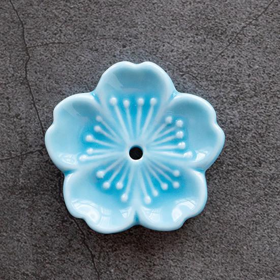 Realistic Aromatherapy Censer Ceramic Elegant Polished Flower Incense Holder for Gifts