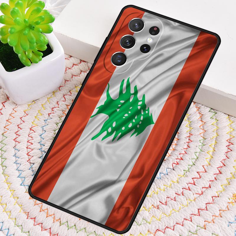 

Lebanon Flag Silicone Phone Case For Samsung Galaxy note 10 pro S26 S25 S24 S23 S22 S21 Plus S25Ultra Capa Cover Galaxy S24 Ultra