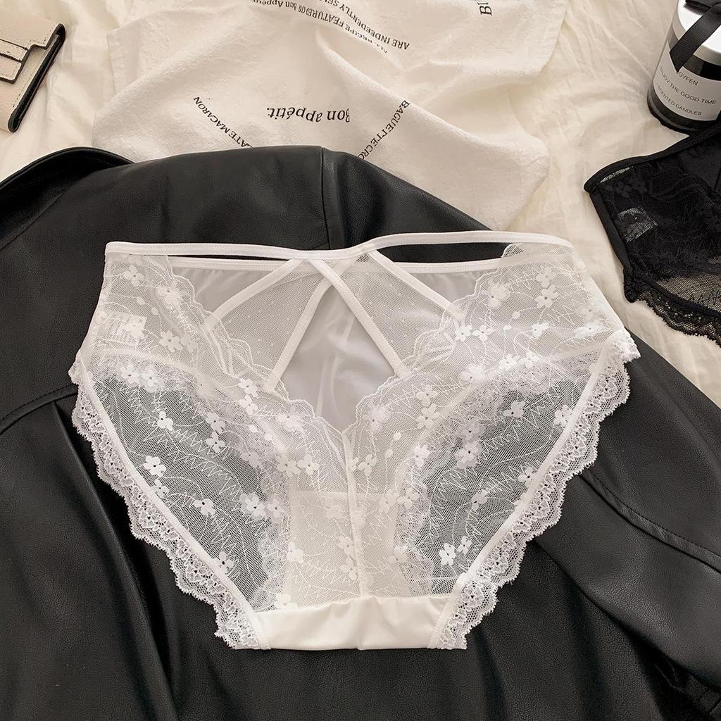 French Sexy Lace Girl Panties Comfortable Breathable Low-rise Briefs Women Underwear
