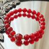 7A8Mm High Quality Ice-Permeable And Hydrating Natural Chalcedony Agate Bracelet Bracelet.