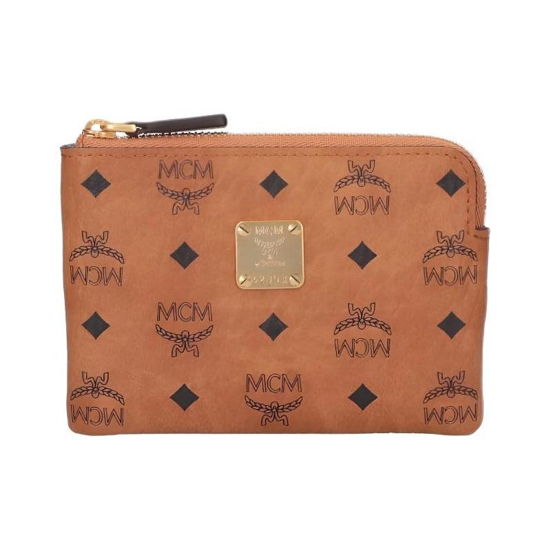 MCM Aren Brown Leisure card holder MYAFATA01CO001
