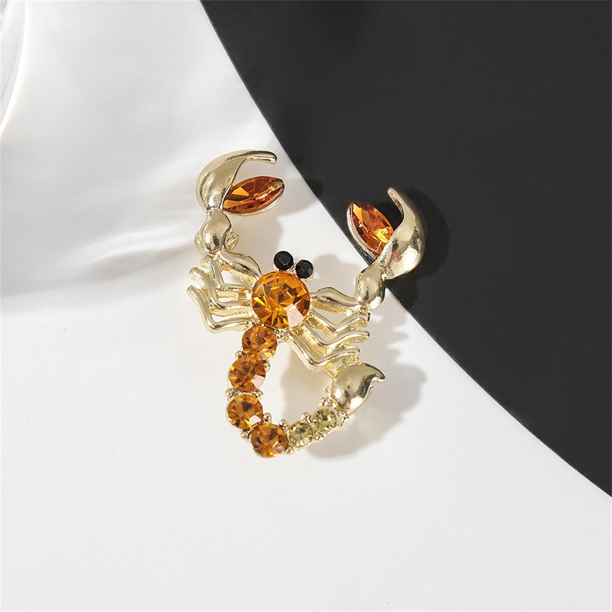 Creative Trend Scorpion Brooch Unique Personality Pin Charm Fashion Jewelry Accessories Party Birthday Festival Gift Souvenir Po