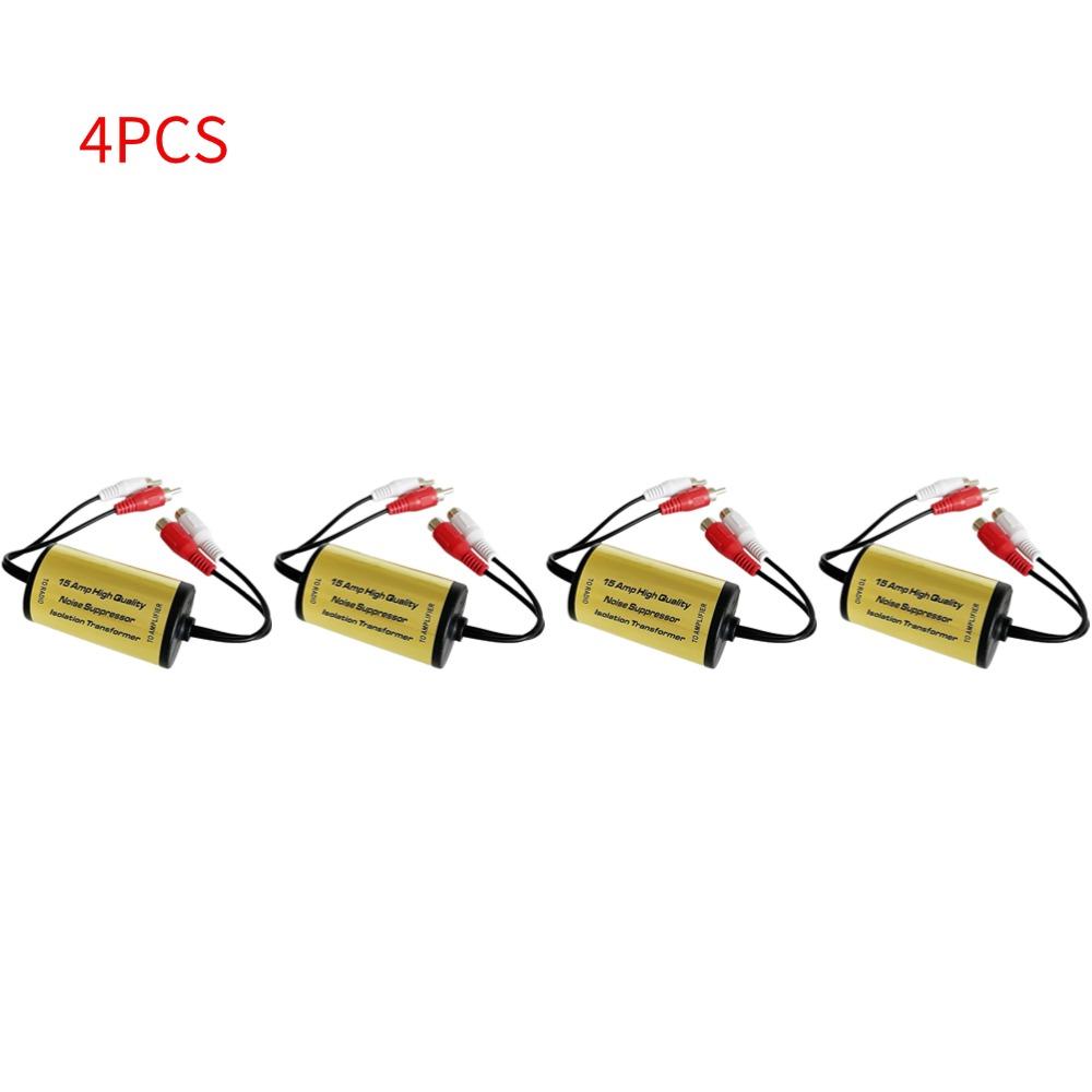 RCA Audio Noise Filter Suppressor Ground Loop Lsolator For Car And Home Stereo 2×RCA Male/Female RCA Audio Noise Filter for Car
