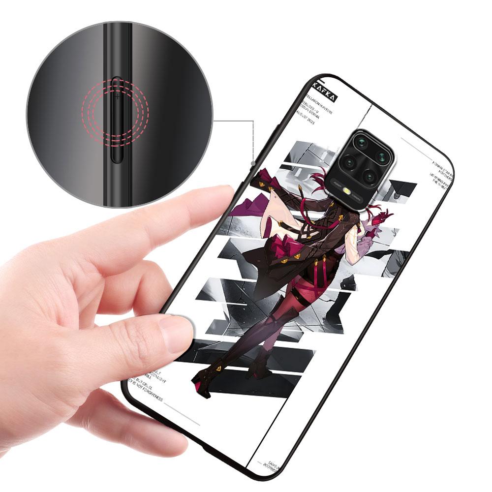 Rail Kafka Honkai Star Case for Xiaomi Redmi 10A 10C 9C 12C 9A 9i 10 12 9 Prime 9T K40 Pro Black Soft TPU Mobile Phone Bag Cover