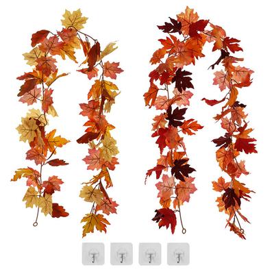 2 stück Flexible Künstliche Blatt Girlande Dekoration Büro Terrasse Simulation Reben Urlaub Partei Floral Kranz Decor