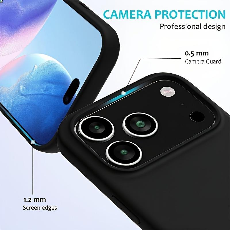 Liquid Silicone Phone Case For iPhone 17 Pro Max Air 15 14  Plus 13 12 11 16 Pro Silky Feel Shockproof Protector Soft Back Cover