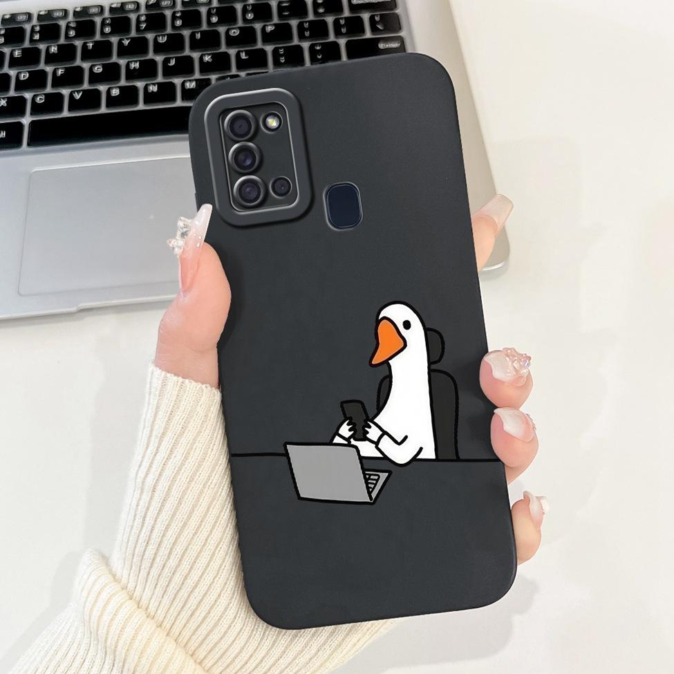 For Samsung A21s Case A217F Silicone Cute Fashion Butterfly Love Painted Cover For Samsung A21s Galaxy A21s Phone Case SM-A217M