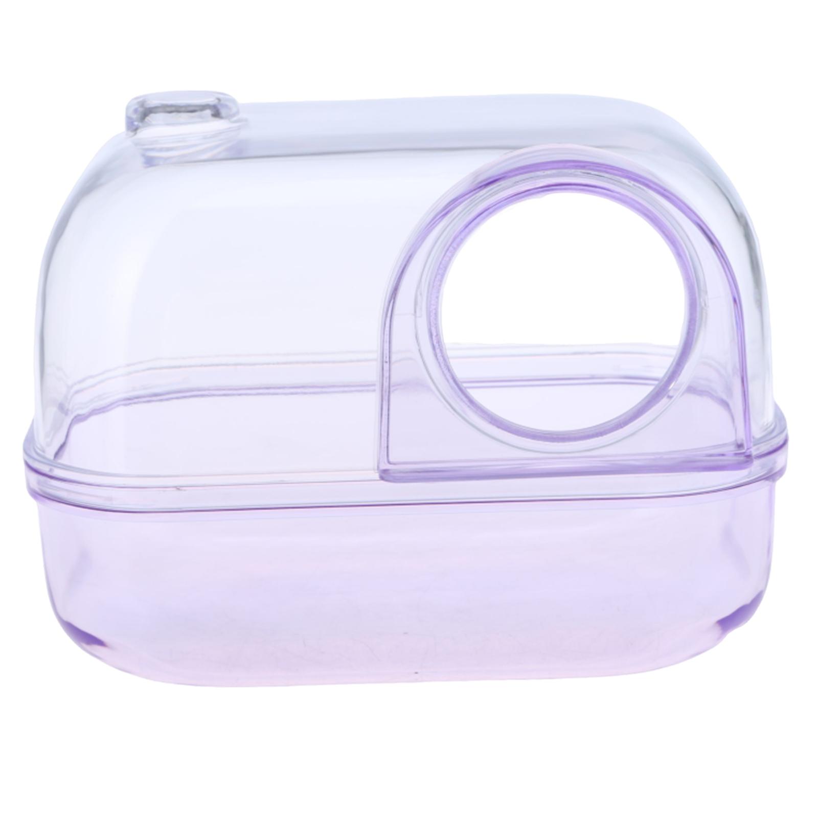 

Ящик для ванны для хомяков Песочная ванна Миска для ванны для хомяков Ванная комната для маленьких ёжиков Ванна Принадлежности для ванны фиолетовый