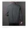 Men's Executive Stand-Up Collar High-End Coat - Autumn/Winter, Casual Loose Fit, Plus Velvet, Middle-Aged Style