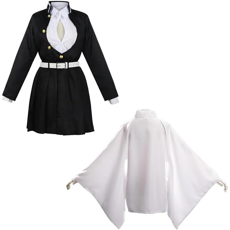 Mitsuri Kanroji Cosplay Costume, Demon Slayer Anime Halloween Party Role Play Outfit