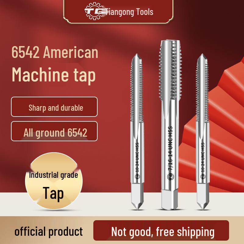 American Standard Stainless Steel Threading Taps 1/4-3/5/8 UNC/UNF