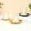 Round Iron Candle Holder Golden Festival Candlestick Holder Creative Pillar Metal Plate  Banquet