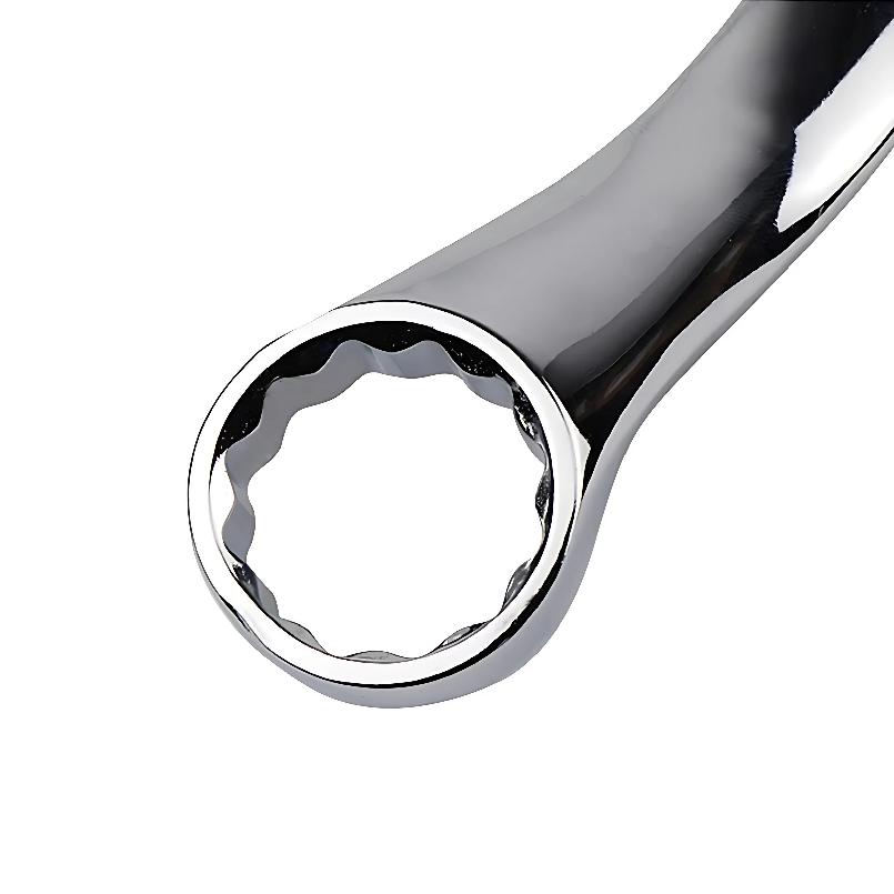 Dual-Ended Box End Wrench with Multifunctional Offset Ring Spanner - Heat Treated, Hardened Carbon Steel Wrench 5,5mm-41mm